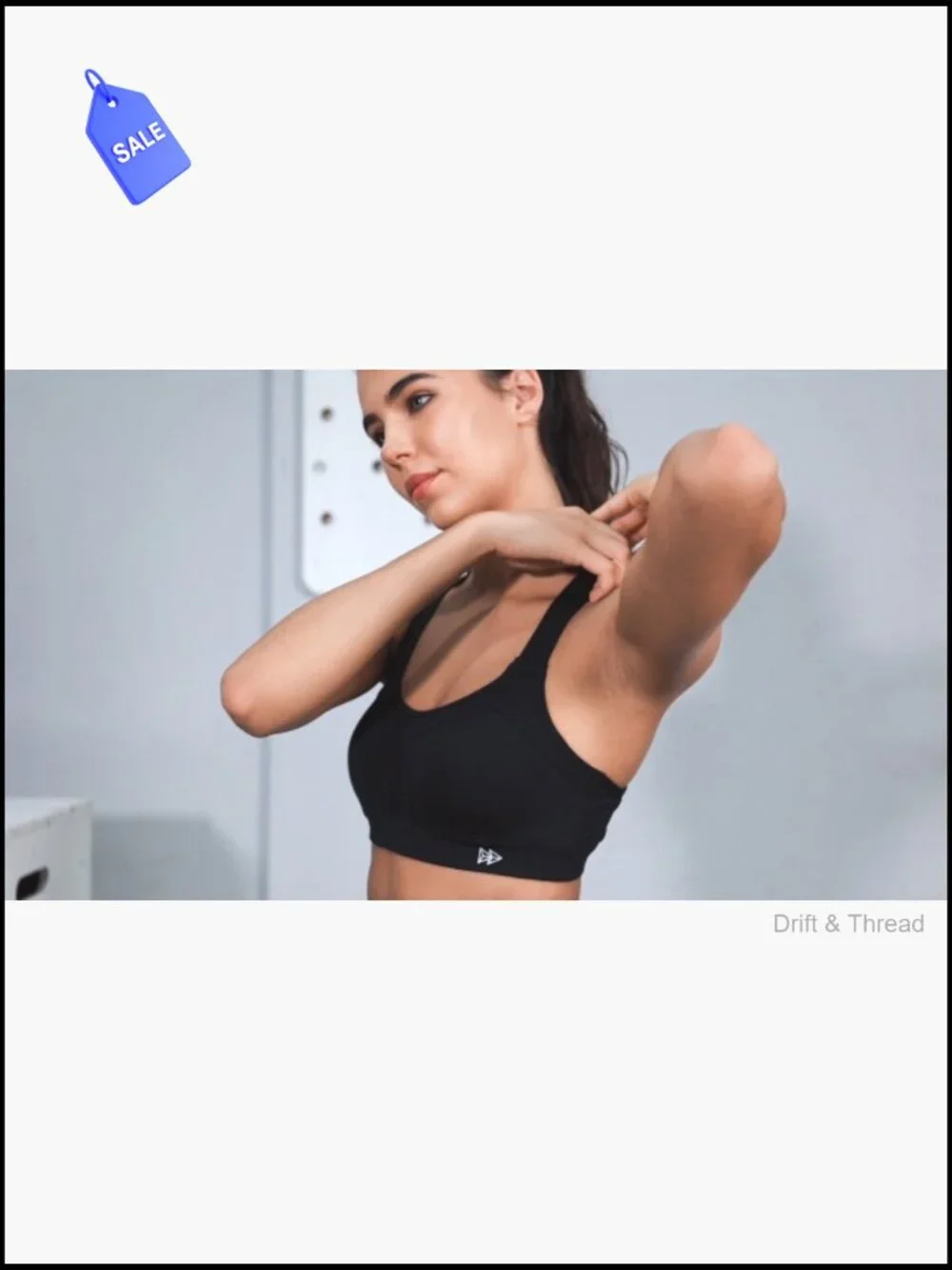 High Impact Sports Bra Criss Cross Back Full Support Wirefree